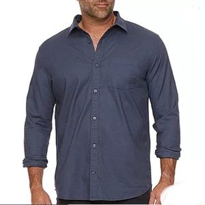 JC PENNEY MUTUAL WEAVE BIG & TALL OXFORD SHIRT SIZE XL NEW WITH TAGS